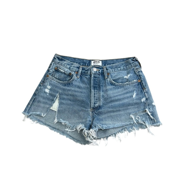 AGOLDE Parker Vintage Fray Cut Off Shorts Women’s Size 29 Swapmeet Distressed - Picture 3 of 11